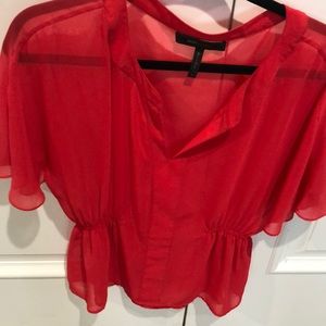 BCBGMAXAZRIA Red top size S